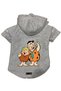 Hooded Fleece Sweatshirt Dog and Cat Outfit & Dress - Grey Barney & Fred - Size XS