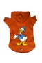 Orange Donald Hooded Fleece Sweatshirt - Dog & Cat Outfit & Gown - Size S
