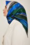 Silk Scarf Twill 2022-2023 Autumn Winter-green Blue Black - 2