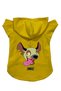 Hooded Fleece Sweatshirt Dog And Cat Outfit & Dress - Yellow Ed001 - Size Xl