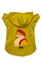 Hooded Fleece Sweatshirt Dog And Cat Outfit & Dress - Yellow Lion King - Size Xs