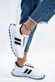 Men's Women's Casual White Black Sports Shoes Sneaker - 8