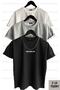 Brooklyn Printed Unisex Black-white-gray (loose Fit) Oversize 3-Piece T-shirt Pack
