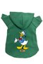Hooded Fleece Sweatshirt Dog and Cat Outfit & Dress - Green Donald - Size m
