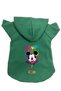 Hooded Fleece Sweatshirt Dog And Cat Outfit & Dress - Green New Mickey Mouse - Size S