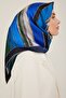 Silk Scarf Twill 2022-2023 Autumn Winter-green Blue Black - 3