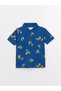 Lcw Baby Polo Neck Short Sleeve Printed Baby Boy T-Shirt