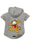 Hooded Fleece Sweatshirt Dog And Cat Outfit & Dress - Gray New Garfield - Size S