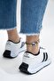 Men's Women's Casual White Black Sports Shoes Sneaker - 5