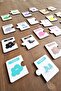 24 Pieces Wooden Color Completion Cards