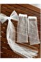2 Piece White Pearl Bridal Gloves Fingerless Bridal Bow Veil with Pearls Bridal Veil - 2