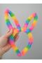 Pink Blue Green Yellow and Orange Color Rainbow Rabbit Eared Girl's Crown - 2