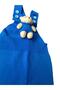 Buttoned Baby Kids Knitwear Salopet with Teddy Bear - 2