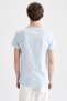 Slim Fit Bisiklet Yaka Basic Tişört - 4