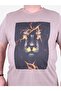 Large Size Men's Printed T-Shirt Lion 23138 Earth - 3