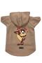 Hooded Fleece Sweatshirt Dog and Cat Outfit & Gown - Beige New Tasmanian Beast - Size S