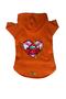 Hooded Fleece Sweatshirt Dog And Cat Outfit & Dress - Orange Among Us - Size Xs
