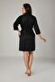 Lace Jacquard Satin Bamboo Cotton Dressing Gown - 2