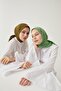 Women's Hijab Bamboo Scarf * Leaf Green - 6