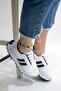 Men's Women's Casual White Black Sports Shoes Sneaker - 6
