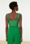 Green Zipper Detailed Blouse TPRSS22BZ0108 - 6