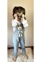 Unisex Children's Teddy Bear Denim Overalls