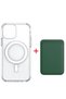 Transparent Case with Magsafe Feature Compatible with iPhone 12 + Magsafe Card Holder