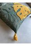Punch Embroidered Throw Pillow Cover - 3