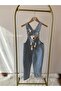 Unisex Children's Teddy Bear Denim Overalls - 3