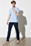 Men's Texas Slim Fit Slim Fit Regular Waist Navy Blue Stretchy Trousers - 2