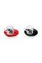 Red and Black 2-Person Turkish Coffee Cup with Elephant