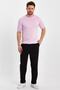 Pink Men's Half Fisherman Plain Knitwear T-shirt-trz19129r11s - 4