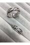 Twisted Dot Pattern Adjustable Ring - 3