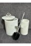 White Marble Silver Coral Bathroom Set of 2 - 3