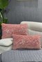 Gilded Plush Rabbit Rabbit Throw Pillow Case Rectangular - Pink - 2