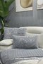 Gilded Plush Rabbit Rabbit Throw Pillow Cover Rectangular - Light Gray - 2