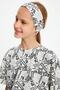 Girl's Cotton Combed Anti-Slip Ultra Light Flexible Patterned Hair Band Bandana - 3