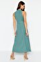 Mint Belted Midi Woven Shirt Dress TWOSS23EL01628 - 6