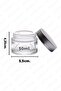 50ml Transparent Glass Cream Jar With Silver Lid And Protective Lid