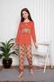 Garson Long Sleeve Seasonal Cotton Combed Pajama Set 2055