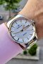 Yellow Silver Steel Cord 2 Years Warranty Men's Wrist Watch with Calendar - 3