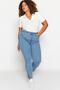 Mavi Paçası Yırtmaç ve Püskül Detaylı Esnek Skinny Denim Jeans TBBSS23CJ00020 - 6