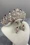 Silver Denver Full Stone Henna Bridal Tiara and Evening Dress Earring Set – Wedding & Henna & Wedding, Stylish Design – Mag - 2