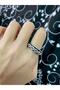 Twisted Dot Pattern Adjustable Ring
