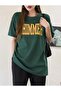 Women's Shimmer Printed Oversize T-shirt - 2