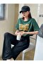 Women's Shimmer Printed Oversize T-shirt - 5