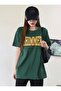 Women's Shimmer Printed Oversize T-shirt - 7