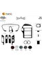 Meriç ®   Nissan Pathfinder Front Glove Box Trim Aluminum 12 Piece 1996-2001 - 2