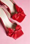 Dubbo Red Bow Heeled Sandals - 3