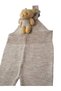 Adjustable Knitted Jumpsuit with Teddy Bear Leggings Salopette Flexible Baby Kids - 2